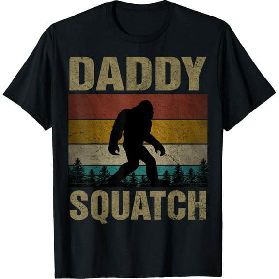 Playful Comfort Tee - Daddy Squatch Bigfoot Dad Sasquatch Yeti Family Matching T-Shirt