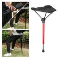 thumbnail image 3 of Tabouret Pliant Trépied Camping Pêche Léger Chaise Souple Réglable Rouge, 3 of 10