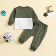 thumbnail image 4 of Kiijoy Boys Outfits Casual Color Block Sweatshirt Pants Kids 2Pcs Sports Sweatsuit, 4 of 5