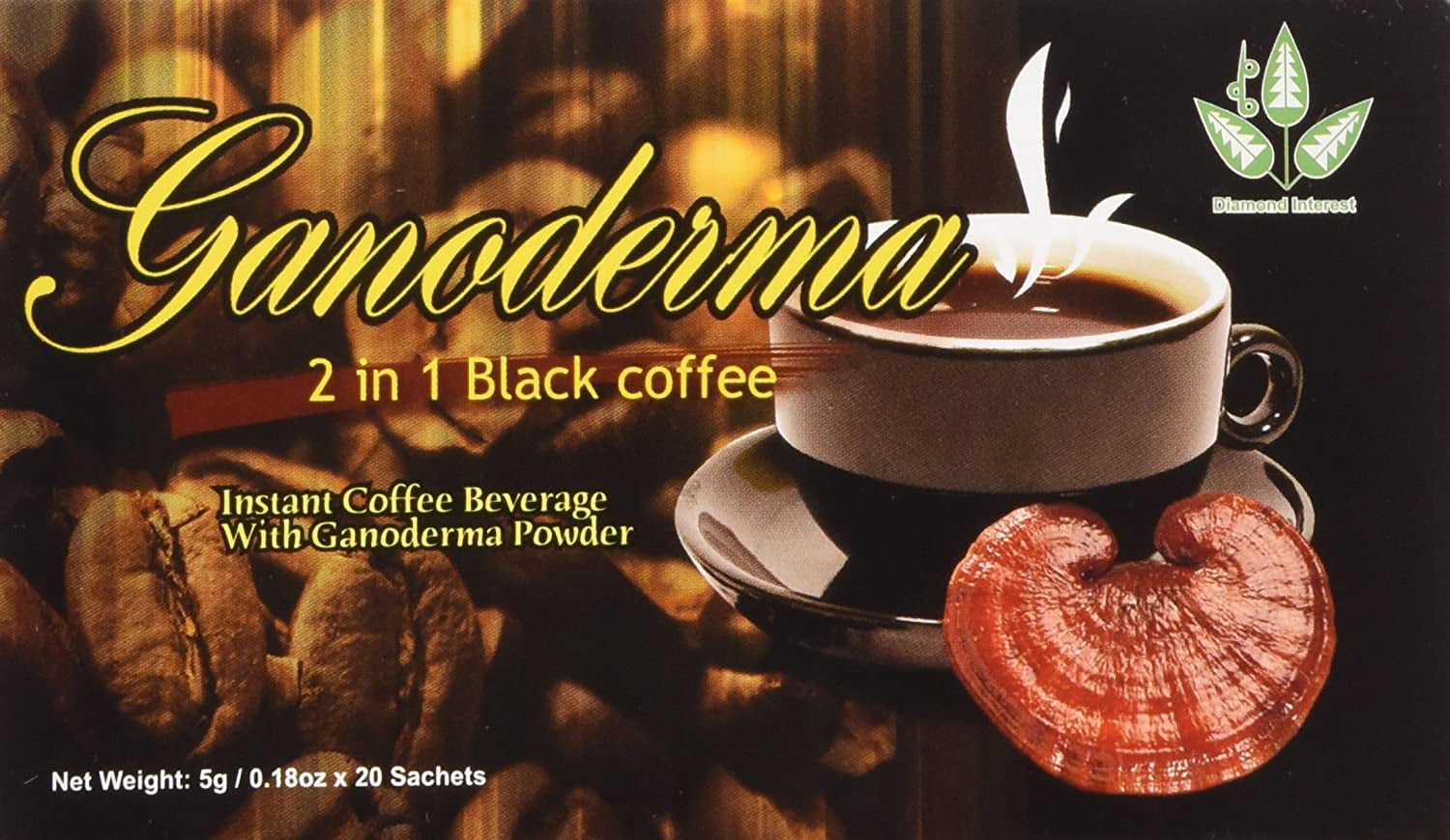 21 Classic Cafe Style Healthy Black Coffee with Ganoderma