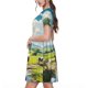 thumbnail image 2 of Disketp Countryside Farm Cow para Vestido de Manga Corta para Mujeres, Vestidos de Verano para Mujeres, Casual y Holgado para la Playa, 2 of 6