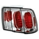 IPCW CWT-CE521C Ford Mustang 1999 - 2004 Tail Lamps&#44; Crystal Eyes Crystal Clear - image 1 of 1