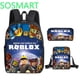 thumbnail image 2 of Conjunto de tres piezas de bolso escolar Roblox con impresión 3D, juego que rodea a los estudiantes de escuela primaria y secundaria, mochila, bolso para bolígrafo, alta calidad, 2 of 4