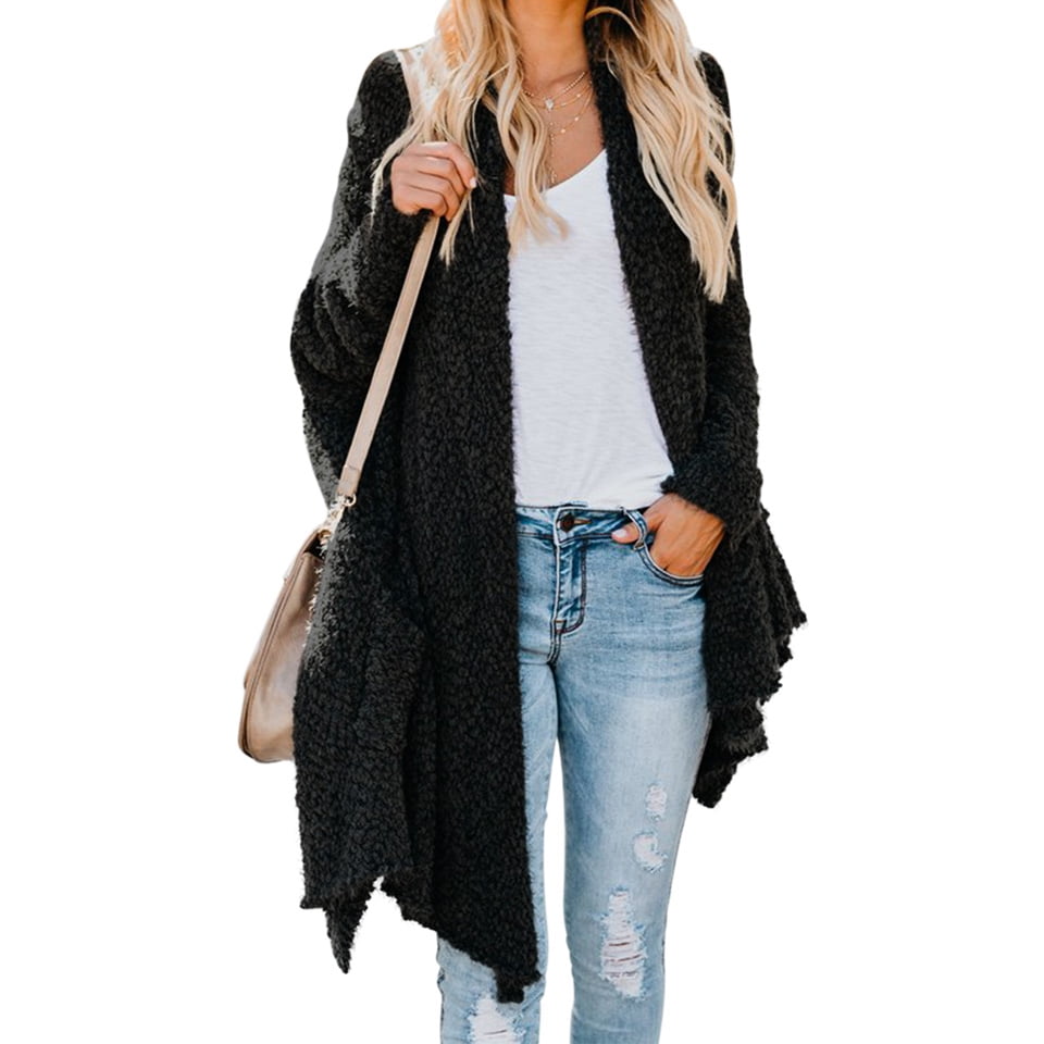 baggy black cardigan
