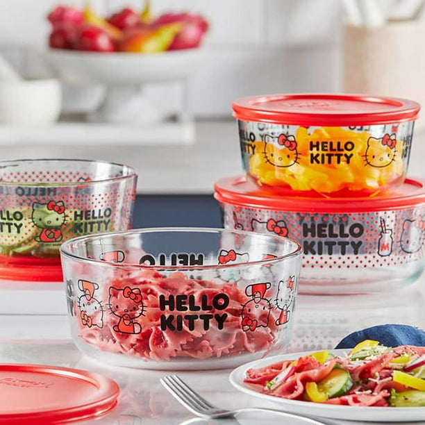 Hello Kitty x Pyrex Glass Storage Containers (Set of 3)