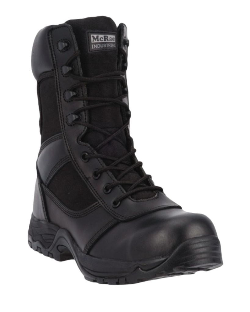 MCRAE Mens Mid Calf Boot Black 3 8.5 M US MCRAE Mens Mid Calf Boot Black 3 8.5 M US