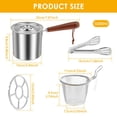 thumbnail image 2 of HLONK Petite Friteuse Profonde avec Panier Chauffage Rapide Acier Inoxydable Mini Friteuse à Huile Compacte Mini Friteuse à Huile Haute Efficacité Friteuse à Huile Mini Friteuse pour Cuisines, 2 of 10