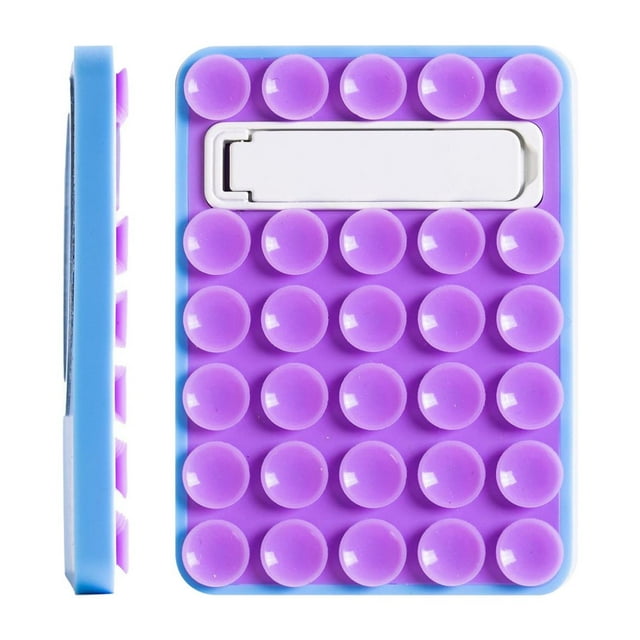 Purple Silicone Suction Cup Phone Holder With 30 Granules For Strong Adhesion On Dashboard And Smooth Surfaces