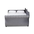 thumbnail image 6 of Bowery Hill Traditional Velvet Crystal Tufted Full Daybed with Trundle in Gray, 6 of 13