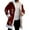 B-Red, variant on Men Christmas Leisure Cardigans Santa Graphic Print Open Front Knit Long Sleeve Hooded Soft Comfortable Holiday Cozy for Fall Winter Seasonal Party Wear Regular Coat Blouses,L-Brick Red,M