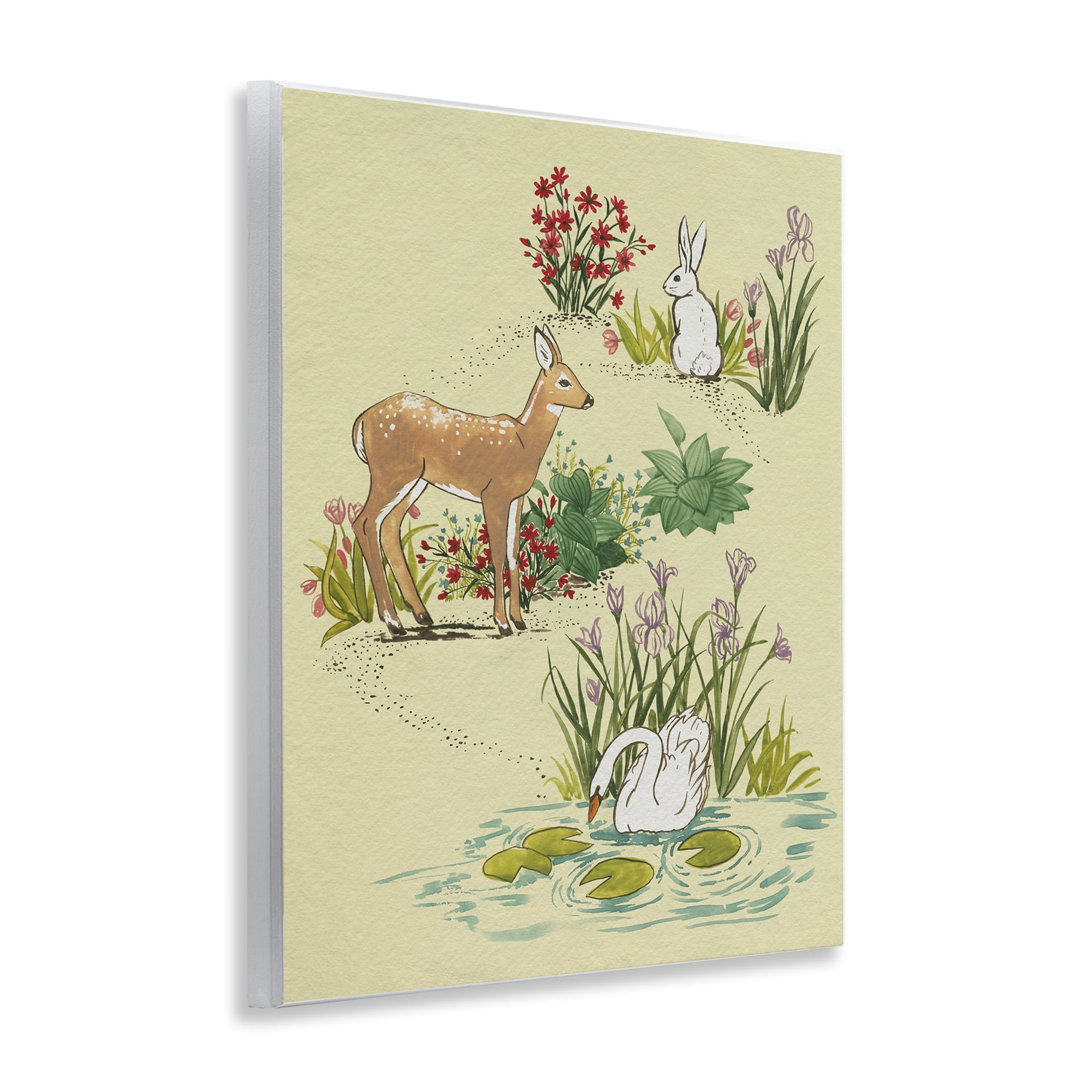 Stupell Industries Peaceful Spring Animals Wall Plaque Art, design by Grace Popp