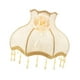 thumbnail image 4 of Pantalla de lámpara con flecos y borlas. Funda para lámpara de mesa. Beige, 4 of 9