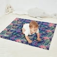 thumbnail image 2 of Green Blue Butterfly Pink Purple Pattern Blanket,Comfortable Soft Flannel Throw Blanket,All Season,Warm Lightweight Blankets for Sofa Bed Couch Living Room Chair,30"x40", 2 of 4