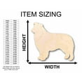 thumbnail image 2 of Unfinished Wood Border Collie Dog Silhouette - Craft- up to 46" DIY 16" / 1/2", 2 of 3
