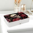 thumbnail image 6 of Rose Elegant PU Leather Decorative Box Jewelry Organizer with Removable Compartment - Portable Earring Organizer, 6 of 6
