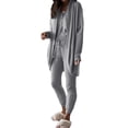 thumbnail image 2 of Women Casual 3 Pieces Sleeping Sets Vest & Pants & Cardigans Wear Suit, 2 of 3