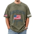 thumbnail image 2 of Youpwaven Men's 250th Anniversary USA T-Shirt, Vintage Washed America Graphic Tee, Relaxed Fit 1776-2026 Short Sleeve Patriotic Top, 2 of 5