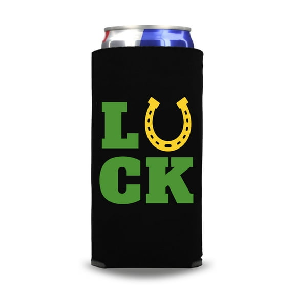 St. Patrick's Day Slim Spiked Seltzer Coolies, Black Luck Skinny Coolies, Irish St. Patrick's Day Slim Coolers, St. Paddy's Day Gifts