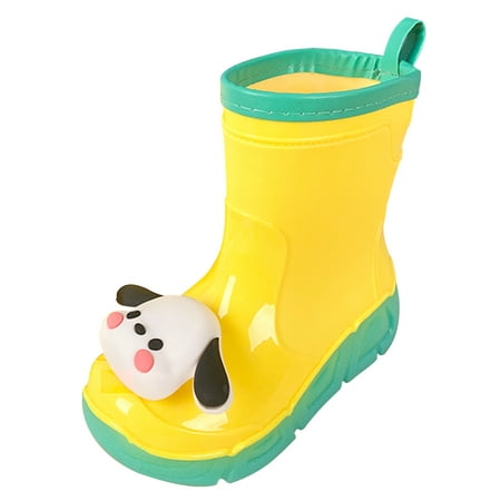 

Happy Cherry Toddler Rain Boots Boy Lightweight Rain Boots Girls Outdoor Rubber Boots Little Kids Waterproof Rain Boots Child Rubber Boots with Cartoon