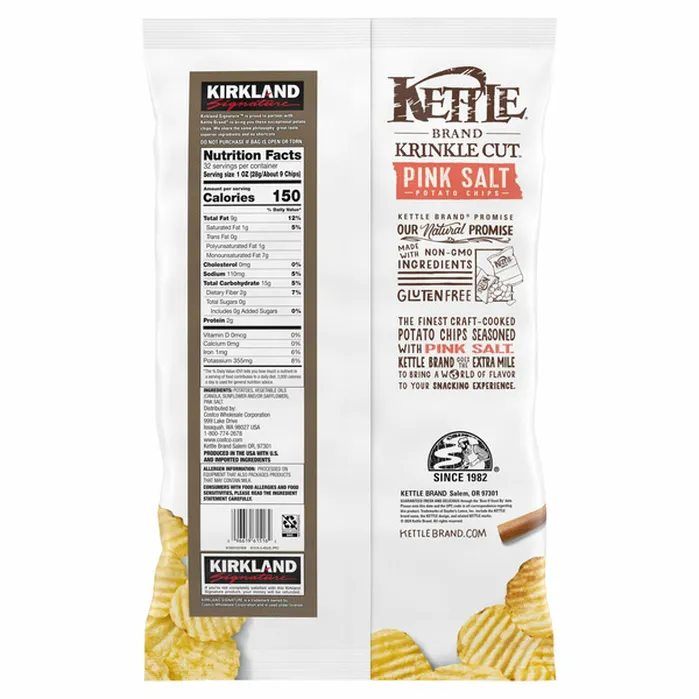 Kirkland Signature Kettle Himalayan Salt Potato Chips, 32 oz