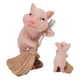 thumbnail image 5 of Figurita De Cerdo, Tamaño En Miniatura, Resina Duradera De Primera , Diseño De Barrido De Suelo, Figura De Cerdito De Estilo Campestre, 5 of 7