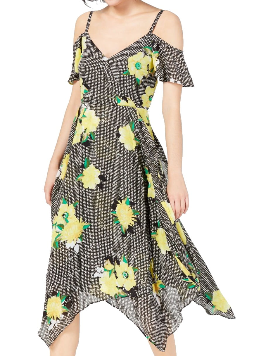walmart yellow floral dress