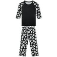 thumbnail image 2 of DARING DIVA Pajama Set Print Long Pajama Top Matching Sleep Pant ["Boys & Girls"] XS Black, 2 of 5