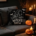 thumbnail image 6 of Halloween Horror Printed Throw Pillow Cover, Linen Cushion Case, 18x18 Gothic Spooky Pillowcase, Hidden Zipper, Washable for Sofa Home by MPOISVA, 6 of 6