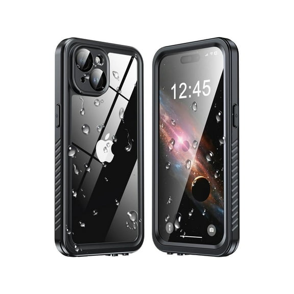 for iPhone 15 Case Waterproof, Built-in Screen & Lens Protector [14 FT Military Drop Proof] [Full Body Shockproof] [Dustproof] [IP68 Underwater] Phone Case for iPhone 15 6.1 inch