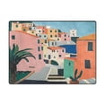 thumbnail image 5 of Yayeee Area Rugs for Living Room 5.2'x4' Non Slip Washable Bedroom Floor Carpet, Art City, 5 of 5