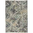 thumbnail image 2 of SAFAVIEH Madison Ognen Overdyed Geometric Area Rug, Ivory/Blue, 5'3" x 7'6", 2 of 7