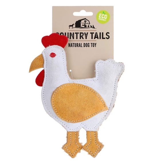 DOOG Country Tails Chicken Chew Toy White 4.72" x 1.18" x 7.48"