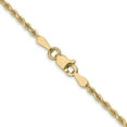 thumbnail image 3 of 10K Yellow Gold Rope Chain Styles Necklace 2 mm Diamond-Cut 30 inch, 3 of 4