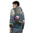 thumbnail image 4 of Kdxio Pond Cute Axolotl Print Men Hoodies Casual Hoodies for Men with Zip Pockets Full Zip Long Sleeve Sweatshirt Sports Hooded Jacket-Small, 4 of 5