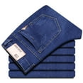 thumbnail image 1 of REDHOTYPE Jean pour Homme Coupe Ajustée Extensible Confortable Mode Pantalon en Denim, 1 of 6
