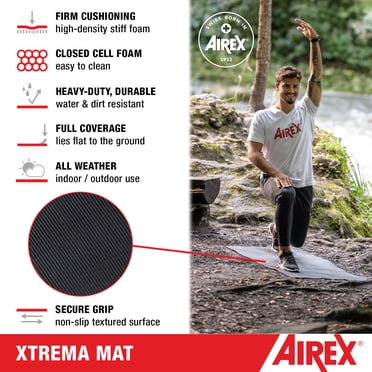 AIREX Mini Gym Physical Therapy Workout Yoga Exercise Foam Balance Pad, Black