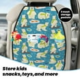 thumbnail image 5 of Pofeuu Cute Polar Bear Fishing Print 2 Pack PU Leather Kick Mat Back Seat Protector, Universal Car Seat Back Organizer, Waterproof Backseat Protector For Most Car, 5 of 8