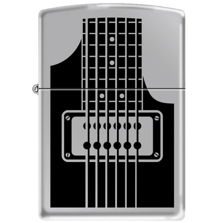 - Zippo Electric Guitar High Polish Chrome Windproof Lighter 24486 RARE