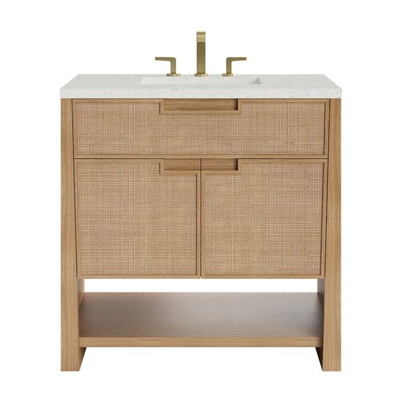 James Martin Vanities D225-V36-SSO-3LDL Solene 36" Free Standing Single Basin Poplar Wood