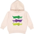 thumbnail image 2 of Inktastic Mardi Gras Holiday Alligators Toddler Hoodie, 2 of 4