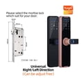 thumbnail image 2 of Door Lock, Tuya Smart Door Lock Digital Electronic Lock With Smart Card/password/key Unlock/USB Emerncy Charging ,Easy to Install, 2 of 7