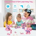 thumbnail image 2 of Free To Fly Girl Toys Take Apart Dinosaur: Pink Dinosaur Toys para niños 3-5 5-7 Stem Learning Juguetes educativos Montessori para niñas de 3 4 5 6 7 8 años Niños pequeños Autismo Sensorial Regalos de, 2 of 5