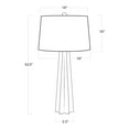 thumbnail image 2 of Regina Andrew 13-1098 Glass 33" Tall Buffet Table Lamp - White, 2 of 7