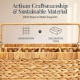 thumbnail image 3 of Best Choice Products Handwoven Silverware Organizer w/ Handle, 5 Compartment Flatware Organizer - Natural, 3 of 8