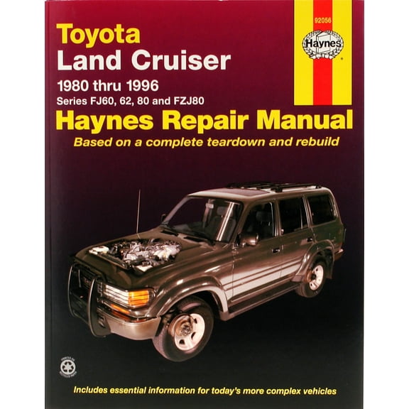 Toyota Land Cruiser Series FJ60, 62, 80 & FZJ80 (80-96) Haynes Repair Manual ^