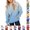 Light Blue, variant on OIOLOYJM Hoodies for Girls Boys Oversized Trendy Casual Gradient Fleece Long Sleeve Sweatshirts Fall Loose Fit Comfortable Soft Cute Outfits with Pocket