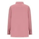 thumbnail image 5 of Blusa de manga larga con cuello vuelto, bolsillos y botones, estilo cárdigan, de poliéster, de color liso, a la moda, para mujer, 5 of 6