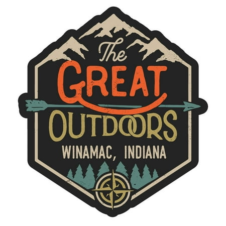 

Winamac Indiana The Great Outdoors Design 4-Inch Magnet