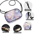 thumbnail image 3 of FORMRS Mini Crossbody Bag for Women Adjustable Rope Shoulder Casual Phone Purse, Purple Marble Pattern, 3 of 7