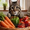 thumbnail image 3 of YIMEIS Cat Vegetables Kitchen Mat Washable Non-Skid Absorbent Runner Rugs (16''24'') - 1Pc Recommended for Kitchen Sink Front/Floor, Suitable for All Age Groups, 3 of 10